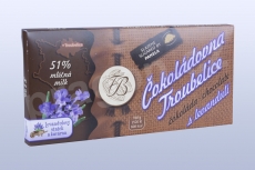 Čokoláda mléčná 51% s levandulí 45 g